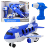 Lean Toys Távirányítós csavarhúzó RC Plane Blue 2in1