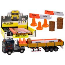 Lean Toys Teherautó pótkocsival kék 1:24 TIR teherautó-tartozékok Hangok autópálya és játékautó