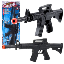 Lean Toys Toy Rifle Mechanical Shot Sound Black 32cm katonásdi