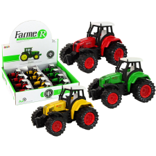 Lean Toys Traktor Resorak fém traktor meghajtással autópálya és játékautó