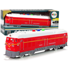 Lean Toys Vonat 1:32 Hajtson piros hanglámpákkal kisvasút