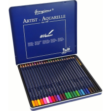 leantoys 24 db Akvarell Ceruza Készlet Fém Tartályban 16117 (16117) kreatív és készségfejlesztő