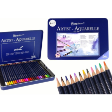 leantoys 48 Darabos Akvarellceruza Készlet Fémdobozban (16119) kreatív és készségfejlesztő