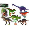 leantoys 6 db Dinoszaurusz Figurát és Kiegészítőket Tartalmazó Készlet 15925 (15925)