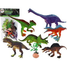 leantoys 6 db Dinoszaurusz Figurát és Kiegészítőket Tartalmazó Készlet 15925 (15925) játékfigura