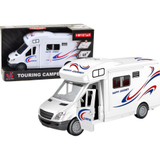 leantoys Autós Lakóautó Fehér Nyitott Ajtók (21215) autópálya és játékautó