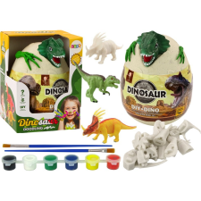 leantoys Dinoszaurusz Festés Tojás Festék Ecsetek DIY Zöld (19045) kreatív és készségfejlesztő