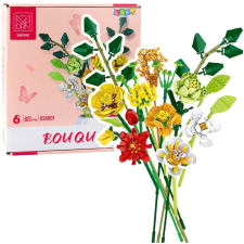 leantoys Építőkockák Dekoratív Virágcsokor 827 db.. – 23709 (23709) építkezés