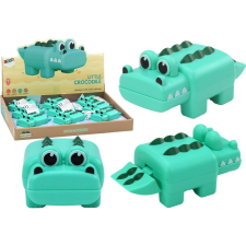 leantoys Felhúzható Krokodil Fürdőjáték, Zöld 17707 (17707) fürdőszobai játék