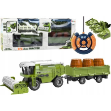 leantoys Kombájn Mezőgazdasági Gép Grain RC Távirányítós Pótkocsi Zöld 18622 (18622) távirányítós modell