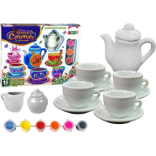 leantoys Kreatív Tea Készlet Diy Festés Porcelánra 10771 (10771) kreatív és készségfejlesztő