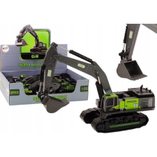 leantoys Lánctalpas Kotró Fémkanál 1:55 Fekete-zöld 18862 (18862) autópálya és játékautó