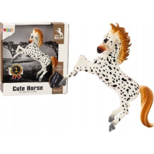 leantoys Ló Figura Fehér ló pöttyös Álló istálló Farm Aranyos ló 18208 ( ) játékfigura