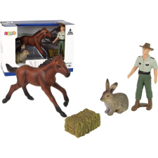 leantoys Ló Nyuszi és Gondozójuk Játékszett 15233 (15233) játékfigura
