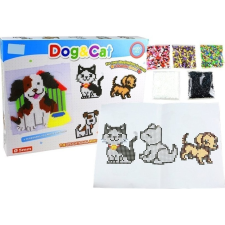 leantoys Mozaik Gyöngyszett Kutya és Macska 6000El (2145) kreatív és készségfejlesztő