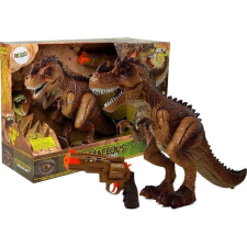 leantoys Mozgó Tyrannosaurus Dinoszaurusz - Pisztolyhanggal, Világossárga (7738) kreatív és készségfejlesztő
