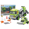 leantoys Nagy Tégla Készlet Betonhenger 369 Darab Építőipari Kivitelezés (12203)