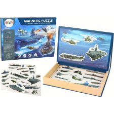 leantoys Oktatási Mágneses Kirakós Készlet Katonai Hajó Motívumokkal (16667) puzzle, kirakós