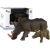 leantoys Orrszarvú Figura Készlet - Kölyökkel, 2 db (12313)