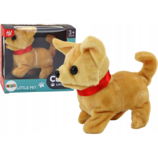 leantoys Plüss Interaktív Kisállat Kutya Sétál, Ugat, Bézs Színű (17597) készségfejlesztő