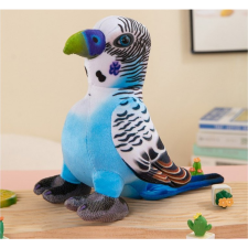 leantoys Plüss Papagáj - 20 cm, Kék (16848) plüssfigura