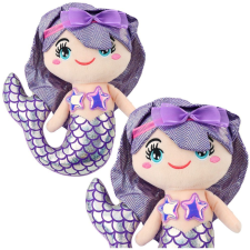 leantoys Plüss Sellő Holografikus Farok Lila 25cm- 22526 (22526) plüssfigura