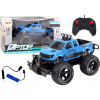 leantoys R/C Off-Road Autó - 1:14, 27 Mhz, Távirányítóval, Gumi Kerekekkel, Kék ( )