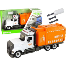 leantoys Szemetes Kocsi Kicsavaró és Csavaró Tartozékokhoz Narancs Színű (14195) autópálya és játékautó