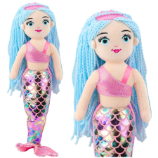 leantoys Tail Pink-Blue 48cm – 22514 (22514) plüssfigura