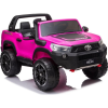 leantoys Toyota Hilux Pink 12V Elektromos 2 Személyes Kisautó Kulcsos Indítással Szülői Távirányítóval 8547 (8547-uniw)