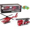 leantoys Tűzoltóautó és Helikopter Készlet (12252)