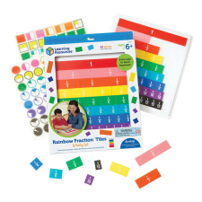 Learning Resources LER 0615 Rainbow Fraction Lapok Tálcával kreatív és készségfejlesztő