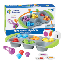 Learning Resources LER 5556 Mini Muffin Match Up matematikai tevékenységkészlet kreatív és készségfejlesztő
