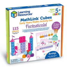 Learning Resources MathLink Fantasztikus matematikai készlet, 115 db kreatív és készségfejlesztő