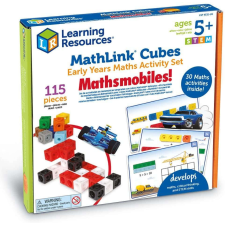 Learning Resources MathLink Set - Járművek 115 db Tanulási segédanyag kreatív és készségfejlesztő