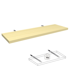  Lebegő polc juhar 80 cm x 25 cm x 2,5 cm bútor