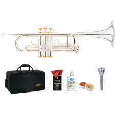 Lechgold Ctr-18S C Trombita Ezüstözött Deluxe Szett fúvós hangszer