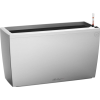 Lechuza Cararo Premium virágláda 75 cm x 30 cm ezüst metál