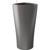 Lechuza Delta Premium oszlopkaspó 30 cm átmérő x 56 cm antracit-metál