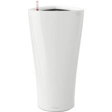 Lechuza Delta Premium oszlopkaspó 30 cm átmérő x 56 cm fehér magasfényű kerti dekoráció