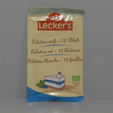 Leckers bio zselatinlap állati eredetű 12 db alapvető élelmiszer