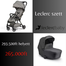 Leclerc Influencer Air könnyű sport babakocsi + fekete mózeskosár- Violet Grey babakocsi