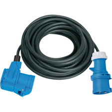 Lectra Technik Kft. Egyfázisú ipari lengő hosszabbító szögcsatlakozóval 25m fekete villanyszerelés