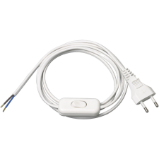 Lectra Technik Kft. Euro csatlakozó kábel aljzat nélkül, kapcsolóval, 1,5m (2x0,75mm2) villanyszerelés