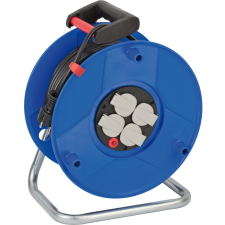 Lectra Technik Kft. Kábeldob 50 méteres kábellel, 4 dugalj, kék/fekete villanyszerelés