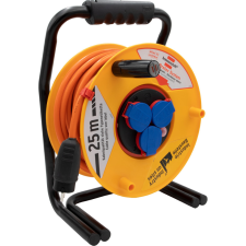 Lectra Technik Kft. Kültéri kábeldob 25 méteres kábellel, 3 dugalj (Brobusta) villanyszerelés