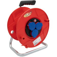 Lectra Technik Kft. Kültéri kábeldob kábel nélkül, 3 dugalj, piros (BAT) villanyszerelés