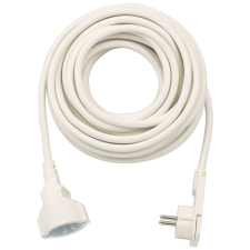 Lectra Technik Kft. Lengő hosszabbító lapos dugóval 10m fehér kábel és adapter
