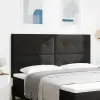  LED ágytámla LED -es lámpákkal Fekete 180 cm Poliészter