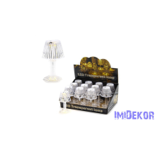  LED álló lámpás melegfényű 6,2x11,6cm - Csíkos dekorációs kellék